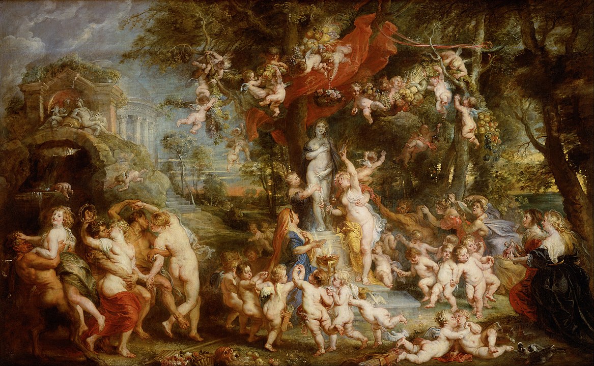 It is a fanciful depiction of the Roman festival Veneralia celebrated in honour of Venus Verticordia.